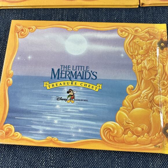 Disneys Little Mermaid’s Treasure Chest Series Lot of 6 Hardcover Grolier 1990's - Picture 9 of 16